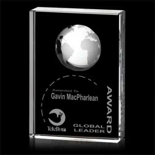 Ambassador Globe Award Crystal House
