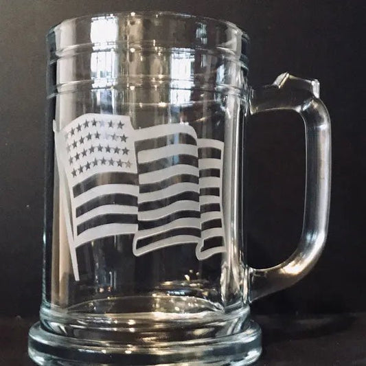 American Flag - Maritime Beer Mug Crystal House
