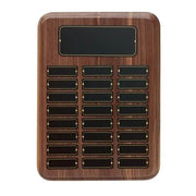 American Walnut Perpetual Plaque Crystal House