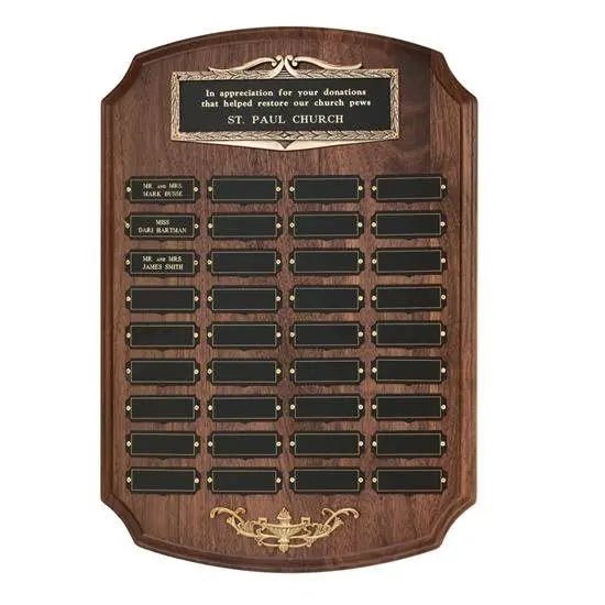 Antique Bronze Perpetual Plaque Crystal House