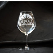 Aurora City of Lights - Red Wine Glass Crystal House