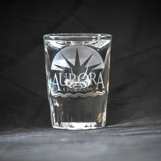 Aurora City of Lights - Shot Glasses - Pair Crystal House