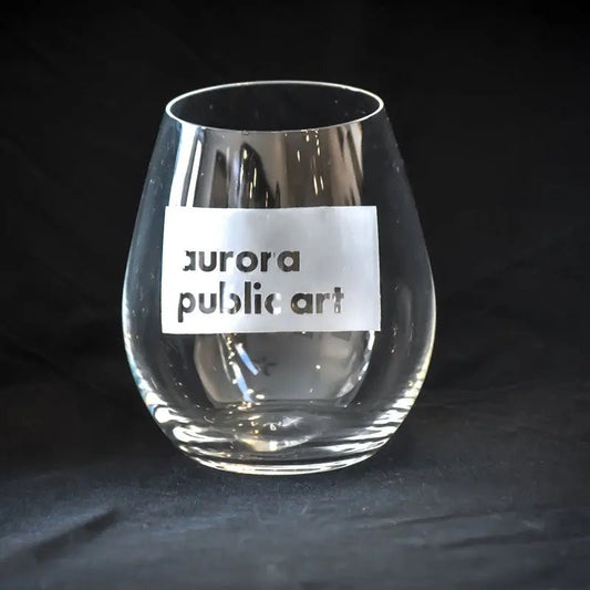 Aurora Public Art - Stemless Wine Glasses Crystal House