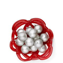 Basket Bowl Small Red Kosta Boda