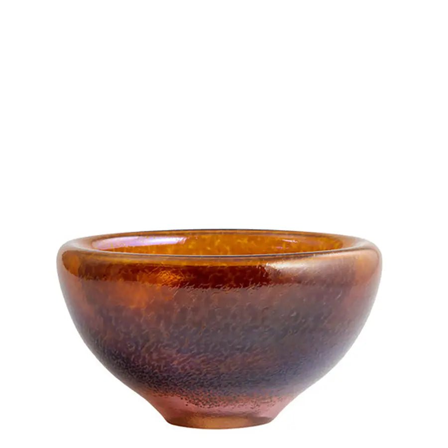 Beans Beans Bowl Golden Brown Ac -21 by  Bertil Vallien Kosta Boda