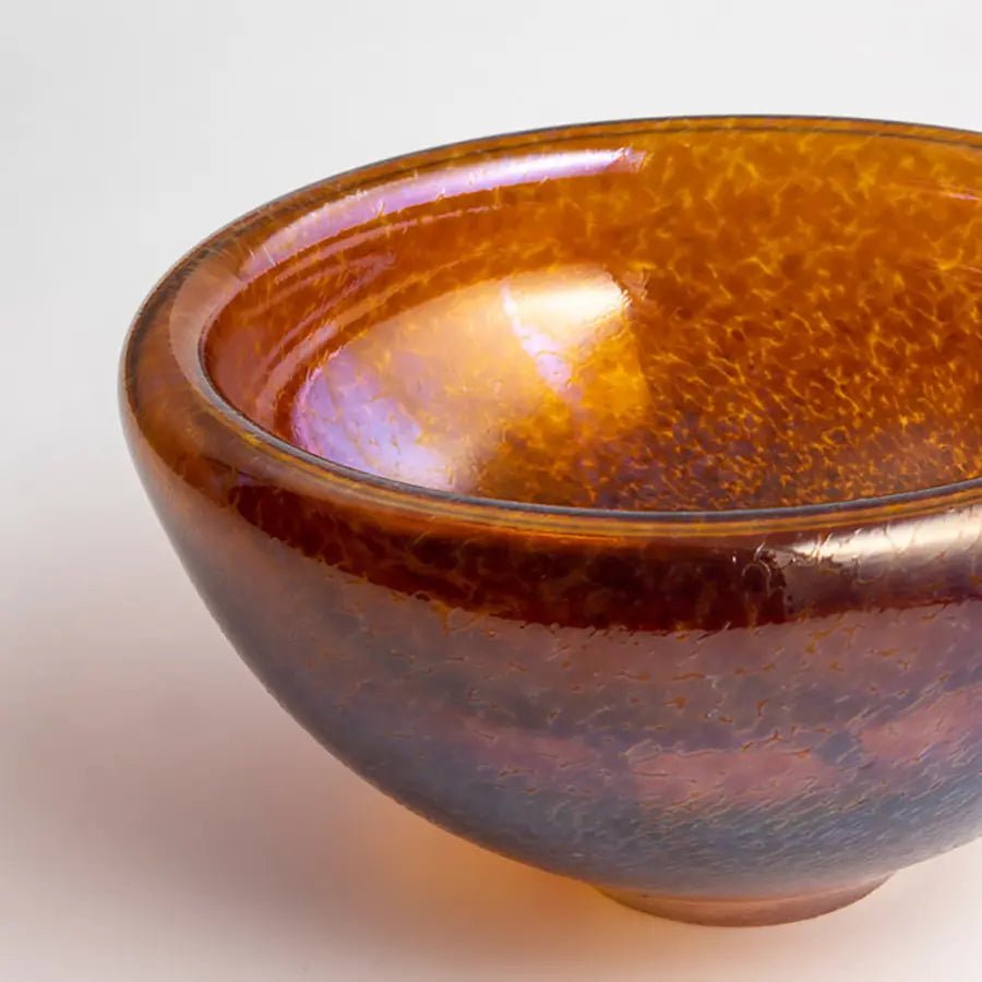 Beans Beans Bowl Golden Brown Ac -21 by  Bertil Vallien Kosta Boda