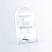 BEVELED ARCH W/ ALUMINUM POLE Crystal House - Prism