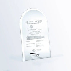 BEVELED ARCH W/ ALUMINUM POLE Crystal House - Prism