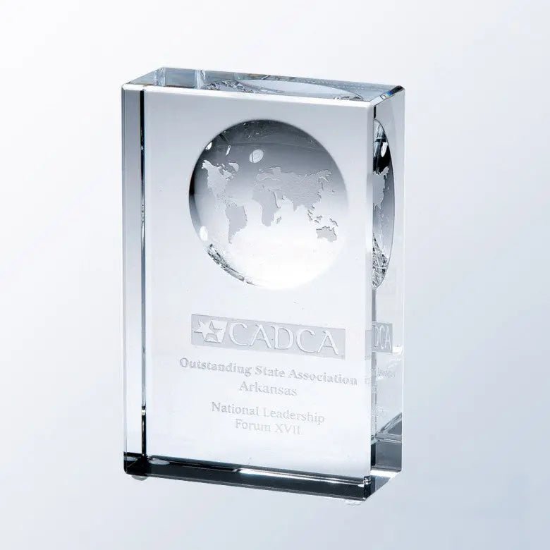 BEVELED GLOBE BLOCK Crystal House - Prism