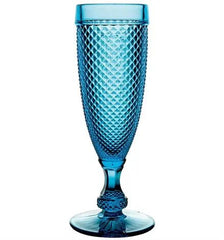 BICOS AZUL SET WITH 4 FLUTES BLUE Vista Alegre - Crystal House