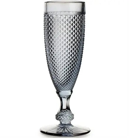 BICOS CINZA SET WITH 4 FLUTES GREY Vista Alegre