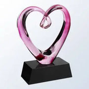 BLACK/CLEAR BASE ART GLASS Crystal House - Prism