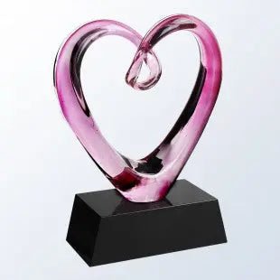 BLACK/CLEAR BASE ART GLASS Crystal House - Prism