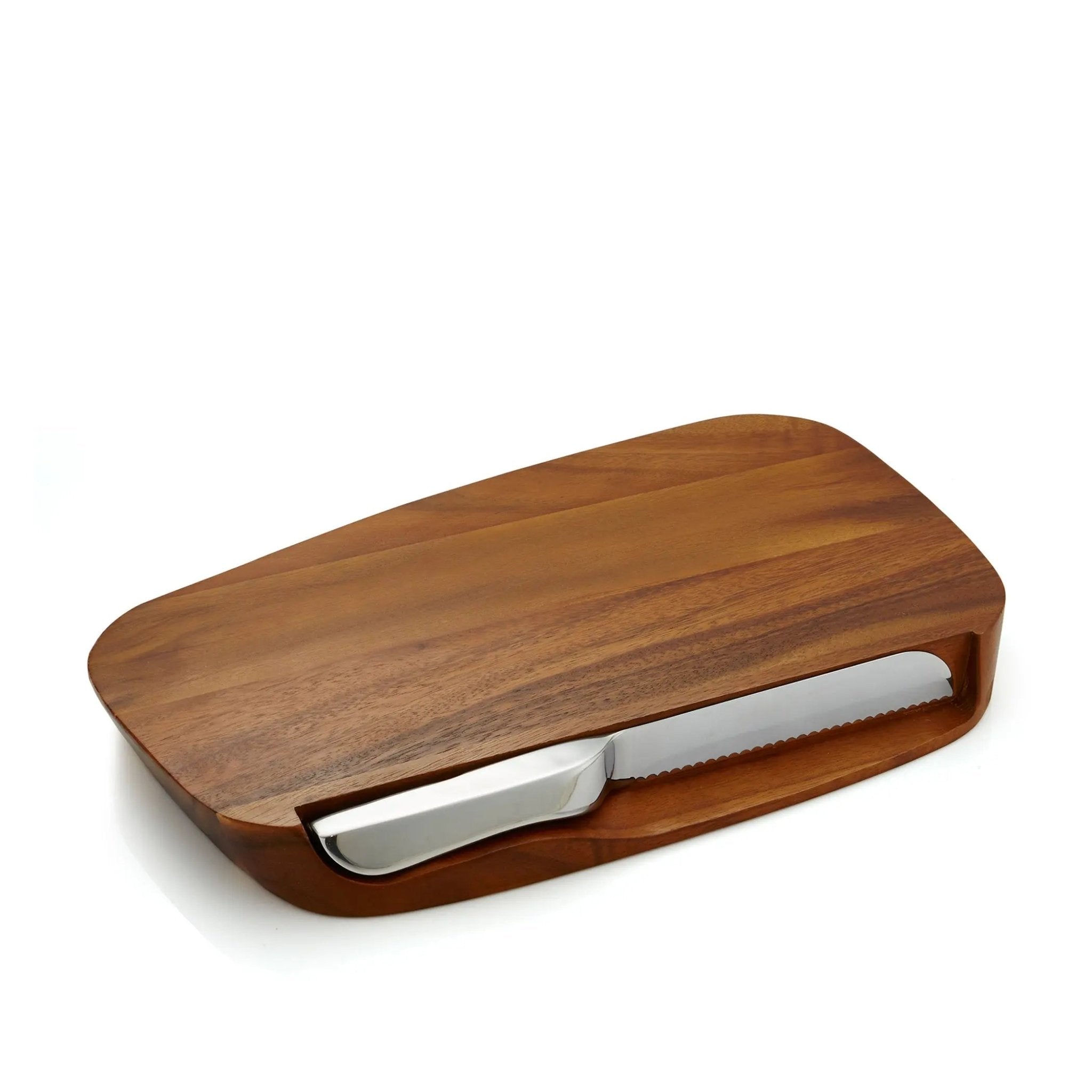 Blend Bread Board w/ Knife - 17.5" Nambé