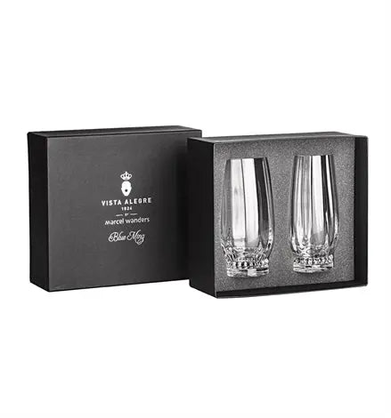 BLUE MING CASE WITH 2 HIGHBALLS Vista Alegre