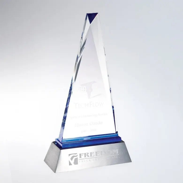 BLUE PARAMOUNT (ALUMINUM BASE) Crystal House