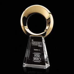 Boundless Award - Gold Optical Crystal House