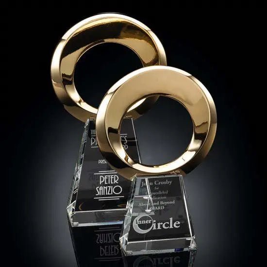 Boundless Award - Gold Optical Crystal House