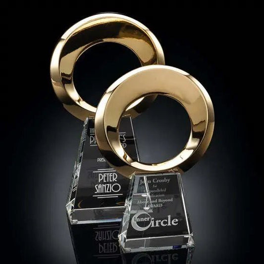 Boundless Award - Gold Optical Crystal House