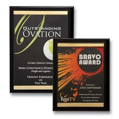 Brass Channel Plaque Crystal House