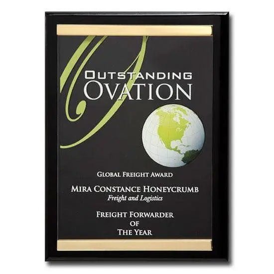Brass Channel Plaque Crystal House