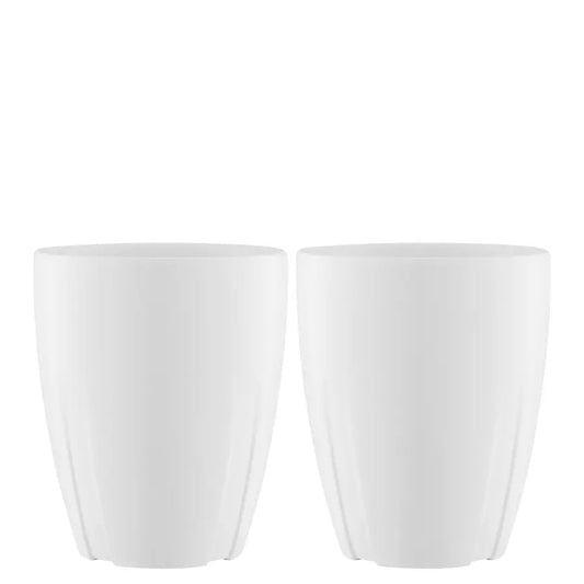 Bruk Porcelain Mug With Oak Lid (pair) Kosta Boda