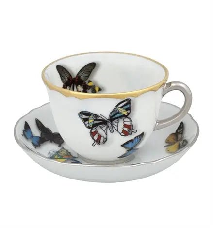 BUTTERFLY PARADE COFFEE CUP & SAUCER Vista Alegre