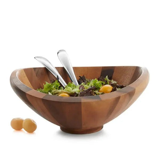Butterfly Salad Bowl W/ Servers Nambé