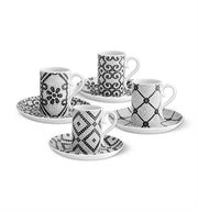 CALÃ‡ADA PORTUGUESA SET 4 COFFEE CUPS & SAUCERS Vista Alegre