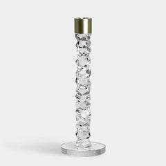 Carat Candlestick Brass Pair Orrefors