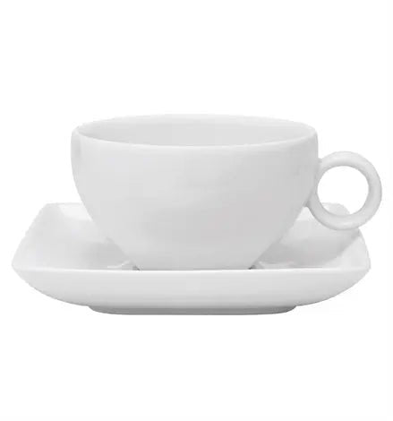 CARRÃ‰ WHITE TEA CUP & SAUCER Vista Alegre
