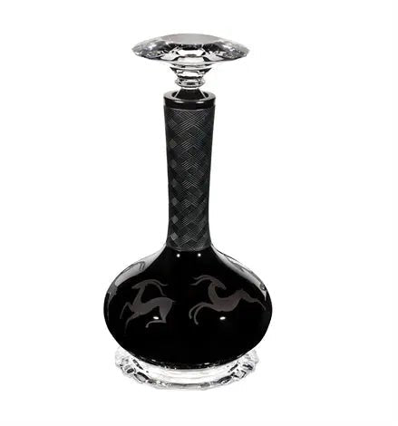 CASE WITH ENGRAVED DECANTER - GAZELLE Vista Alegre