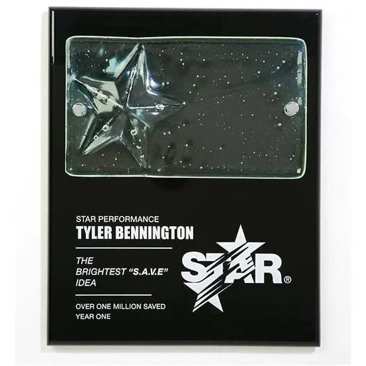 Cast Star Plaque Crystal House