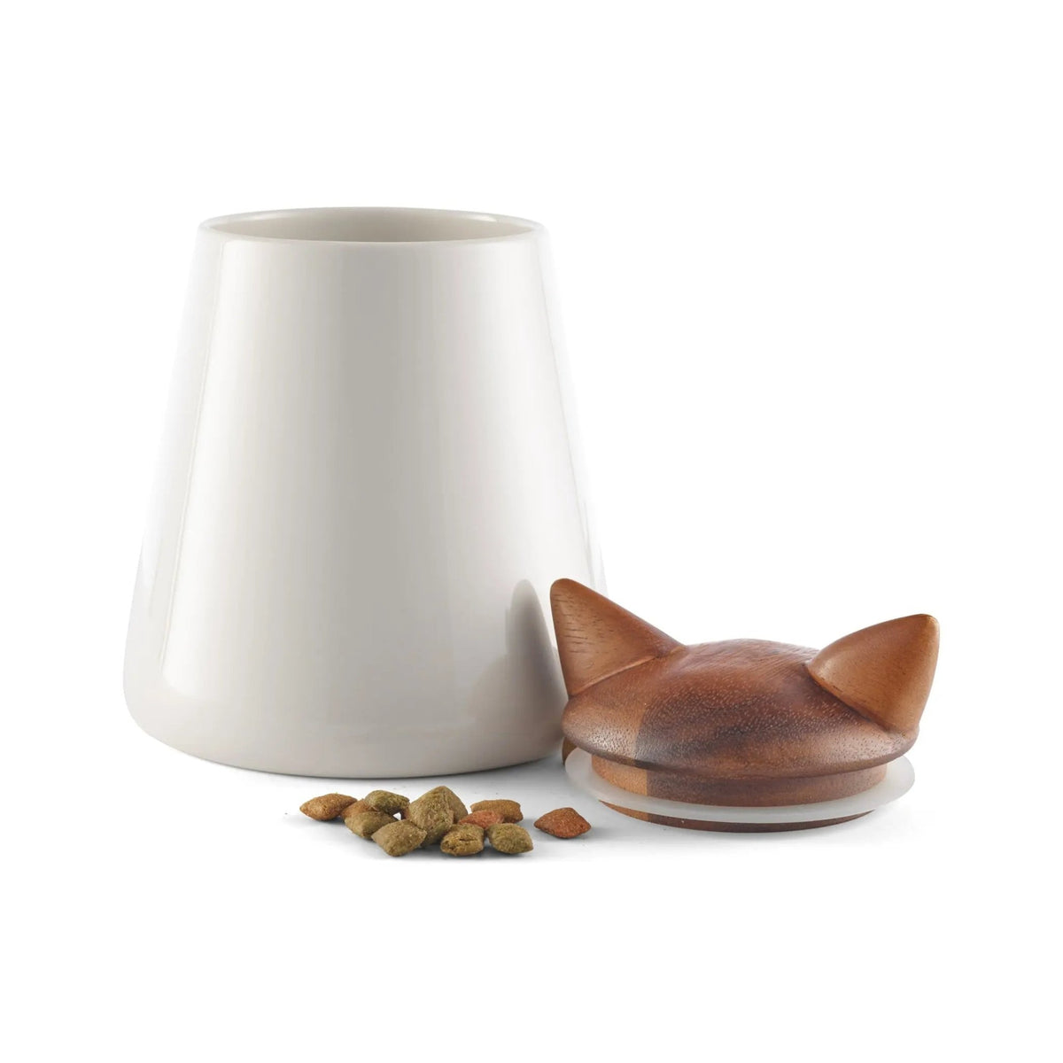 Cat treat jar Nambé