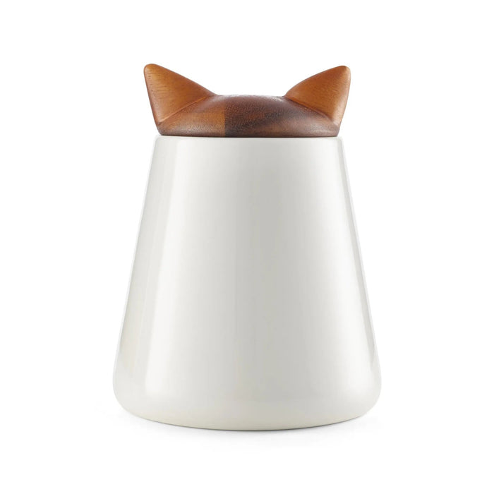 Cat treat jar Nambé