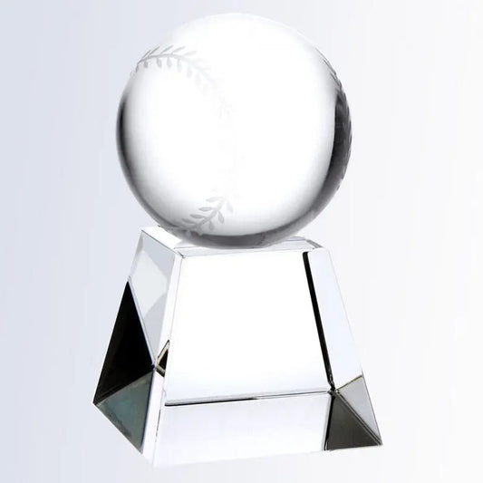 CHAMPIONSHIP BASEBALL TROPHY Crystal House - Prism