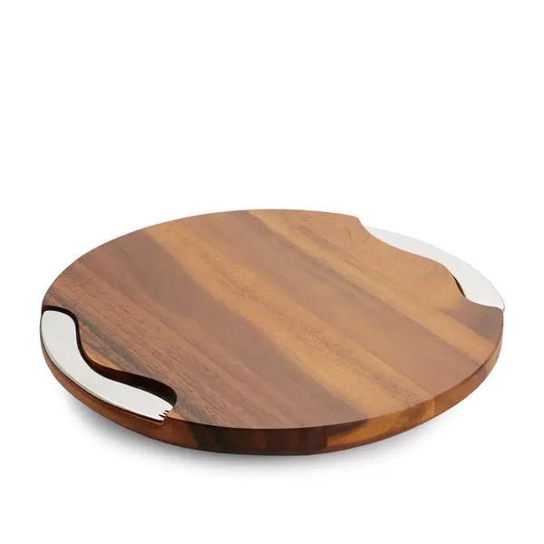 Cheese Block w/ Knife and Spreader Nambé