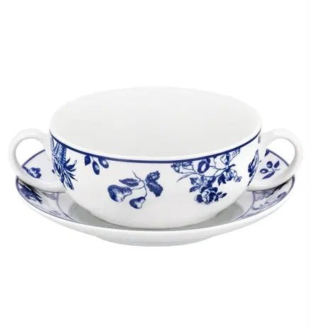 CHINTZ AZUL CONSOMME CUP & SAUCCER Vista Alegre