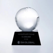 CLEAR OCEAN GLOBE W Crystal House - Prism