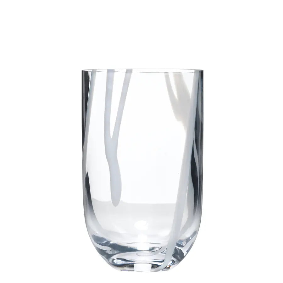 Contrast Tumbler (white) Kosta Boda - Crystal House