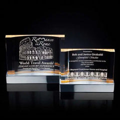 Cornerstone Award - Gold Crystal House