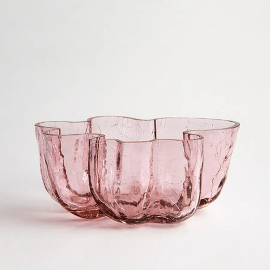 Crackle Crackle Bowl Pink by Ã…sa Jungnelius Kosta Boda