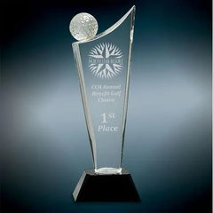 Crustal Golf Wave on Black Base Crystal House