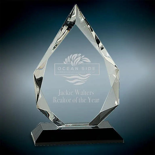 Crystal Diamond on Black Base Crystal House