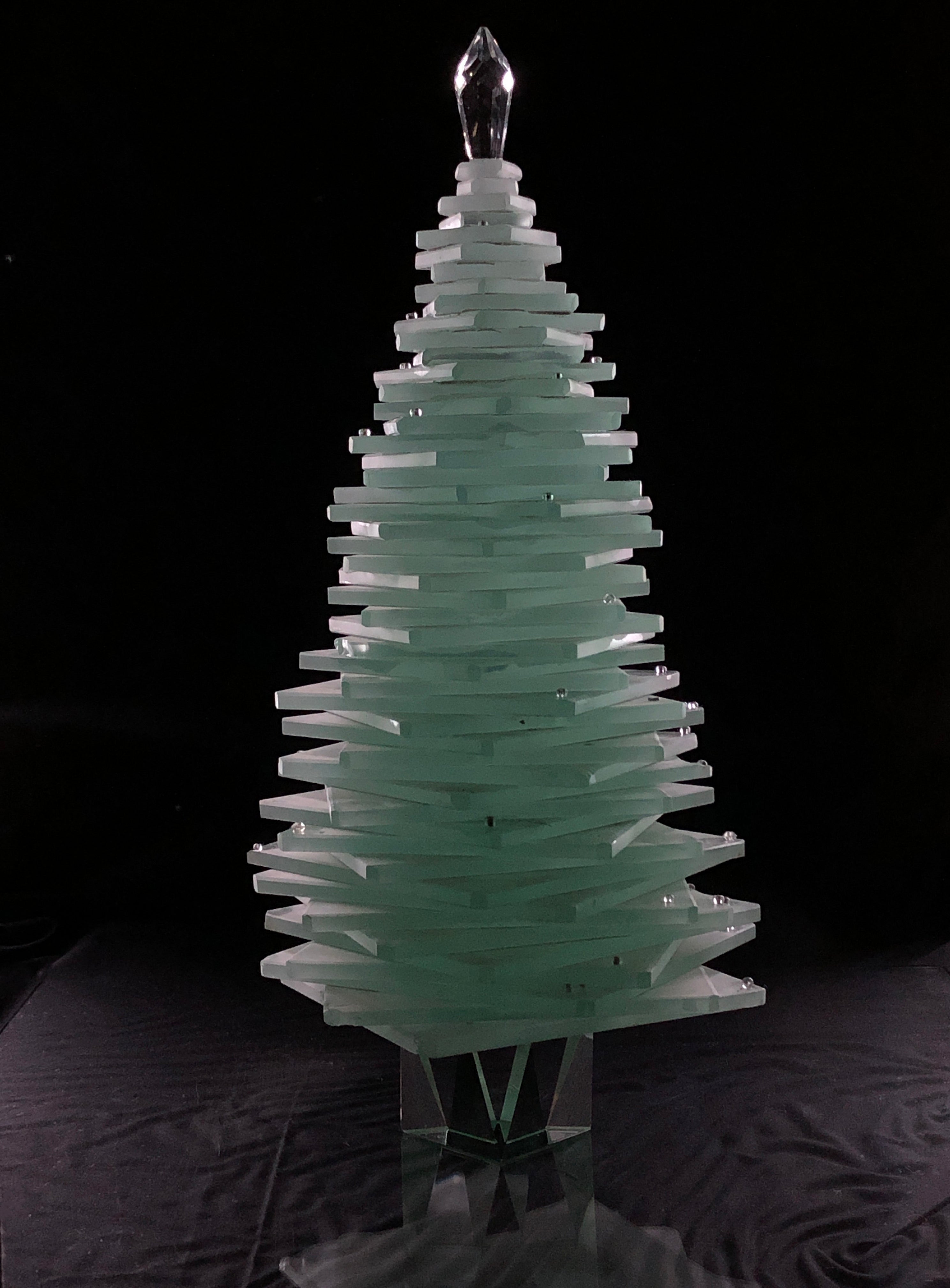 Beyond a Christmas Tree Scuplture Crystal House