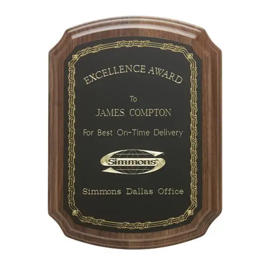 Notched Corner Plaque Crystal House