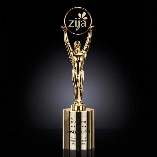 Champion Award - Gold Cylinder Base