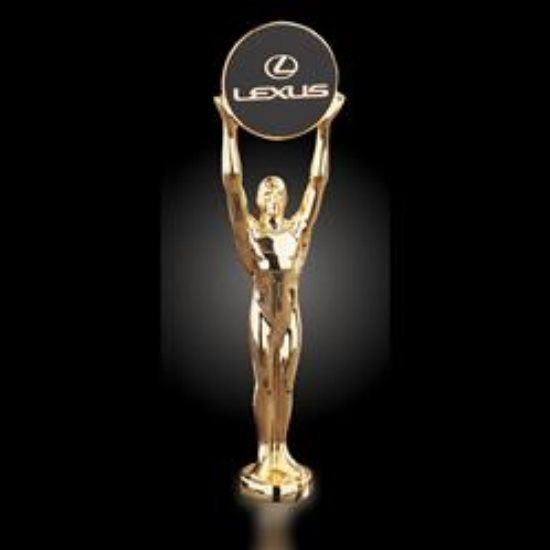 Champion (FIGURE ONLY) L - Gold 12 Â½" Crystal House