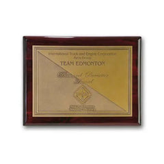 Double Etch Plaq - Rosewood Crystal House