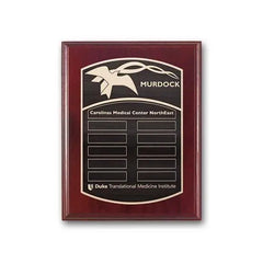 Etch Antiqued Plaq - Mahogany